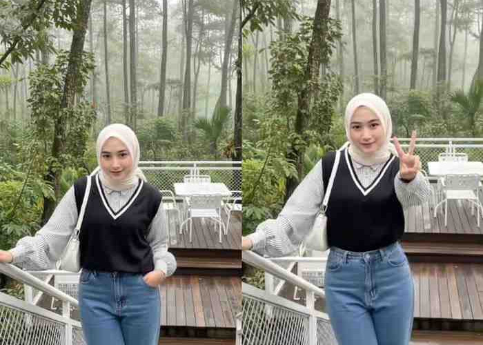 Prompt Gemini AI Hasilkan Potret Perempuan di Tengah Hutan Berkabut, Tampil Elegan Ala Café View Hutan