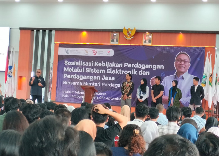 Menteri Perdagangan RI Ajak Mahasiswa Lihat Peluang Usaha dengan Sistem Elektronik