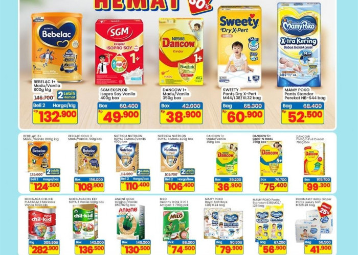 Bisa Hemat Pengeluaran di Indomaret, Ini Deretan Promo Susu dan Perlengkapan Balita