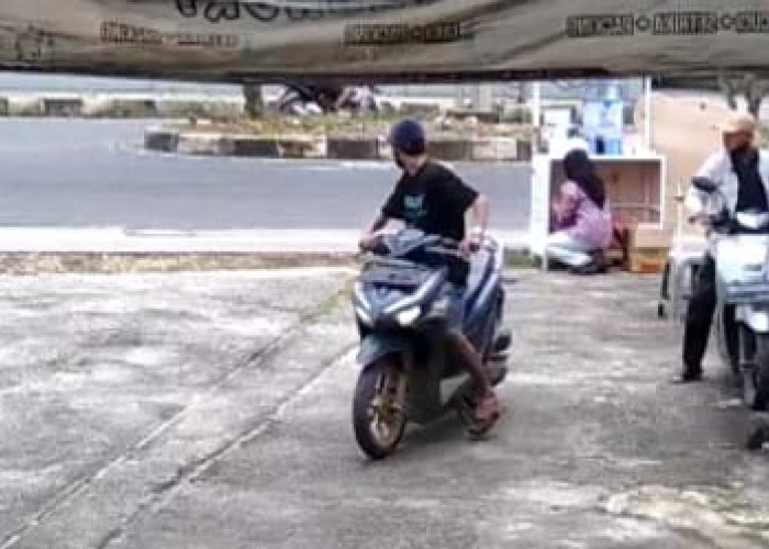 Motor Honda Genio Raib Digondol Maling di Sumur Putri, Aksi Terekam CCTV