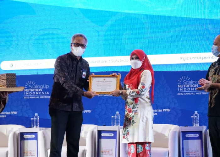 Inovasi Penurunan Stunting, Kabupaten Lampung Selatan Raih Penghargaan dari Bappenas RI