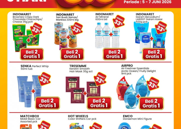 Hari Terakhir, Promo Double Date 6.6 Indomaret Tawarkan Diskon Beli 2 Gratis 1