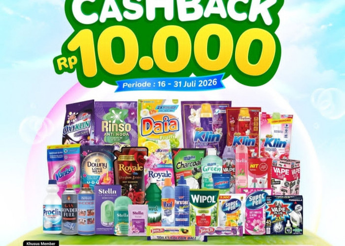Promo Homecare Fair Alfamart Juli 2026, Belanja Kebutuhan Rumah Tangga Dapat Cashback Rp 10 Ribu