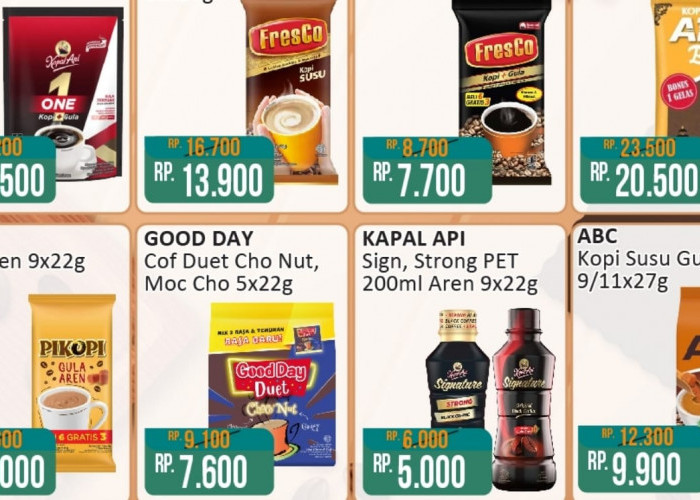 Promo Kopi Murah di Alfamart, Dapatkan Harga Spesial Mulai Rp5 Ribuan