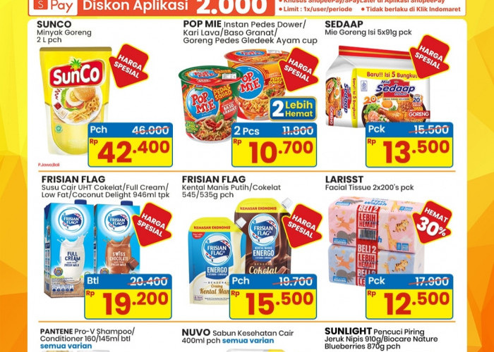 Hadir Kembali, Promo 4 Hari Indomaret, Ada Harga Spesial Minyak Goreng Sunco 2 Liter 