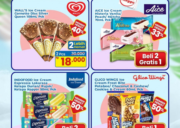 Hadir Kembali, Promo Es Krim Day Khusus Member Indomaret Poinku