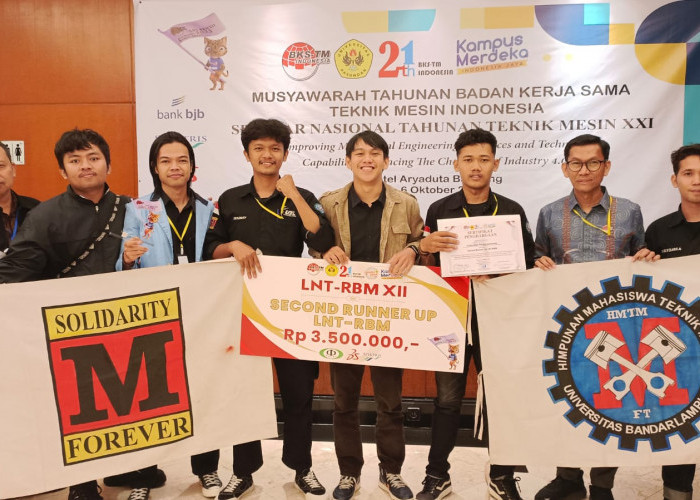 Tim Teknik Mesin UBL Sabet Juara Nasional Rancang Bangun Mesin