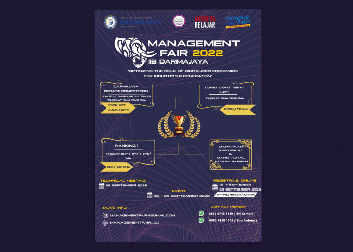 HIMA Manajemen IIB Darmajaya Gelar Management Fair 2022