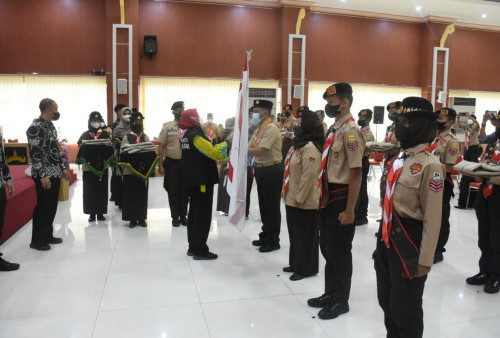 Lepas Kontingen Jambore XI, Eva Dwiana: Tunjukan Bandar Lampung Bisa Lebih Baik Dari Pulau Jawa