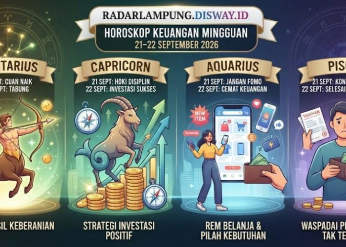 Ramalan Zodiak Keuangan 21–22 September 2026: Sagitarius dan Capricorn Panen Cuan