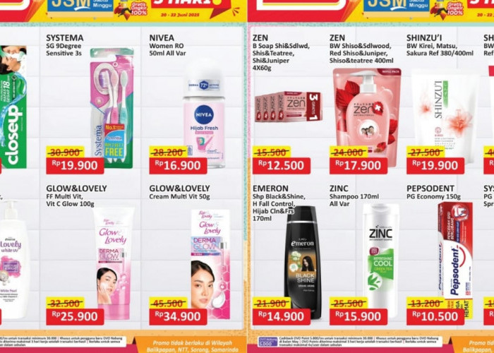 Promo Personal Care 3 Hari Berturut-turut di Alfamart, Ada Pasta Gigi Hingga Sabun Mandi Cair