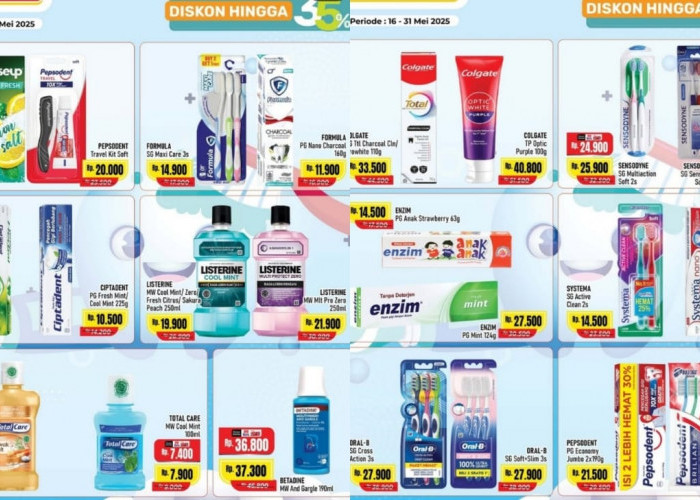 Promo Oral Care Segera Berakhir, Borong Produk Favorit Dengan Diskon Hingga 35 Persen Sekarang!