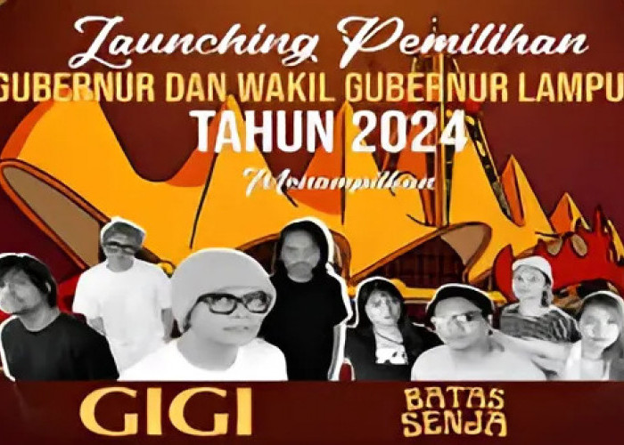 KPU Lampung Hadirkan GIGI dan Batas Senja di Launching Pilgub 2024 