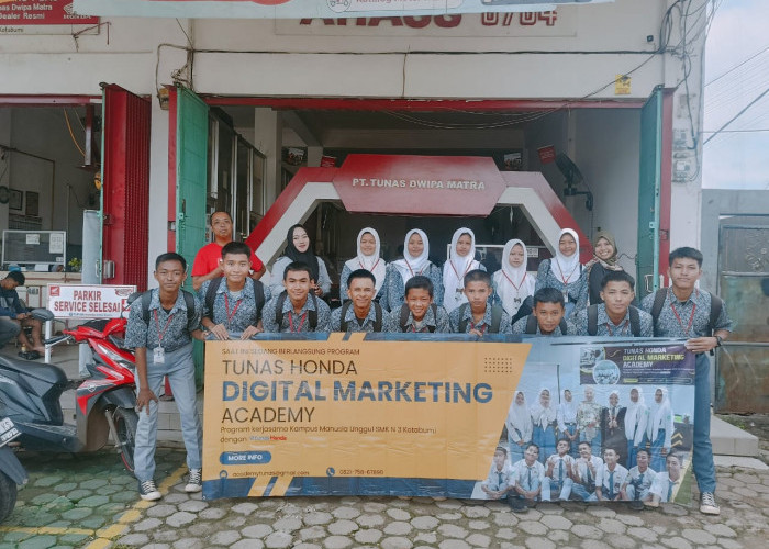 TDM dan SMKN 3 Kotabumi Gelar Tunas Honda Digital Marketing Academy