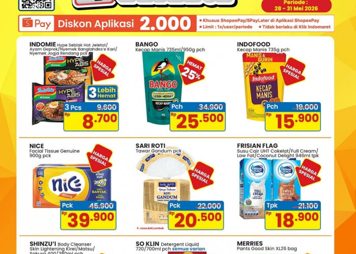 Manfaatkan Promo 4 Hari Indomaret, Ada Diskon Hingga 30 Persen