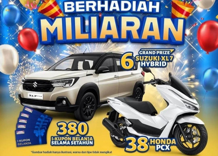 Update Gebyar HUT Ke-38 Indomaret: Hadiah Miliaran Rupiah hingga Suzuki XL7 Hybrid
