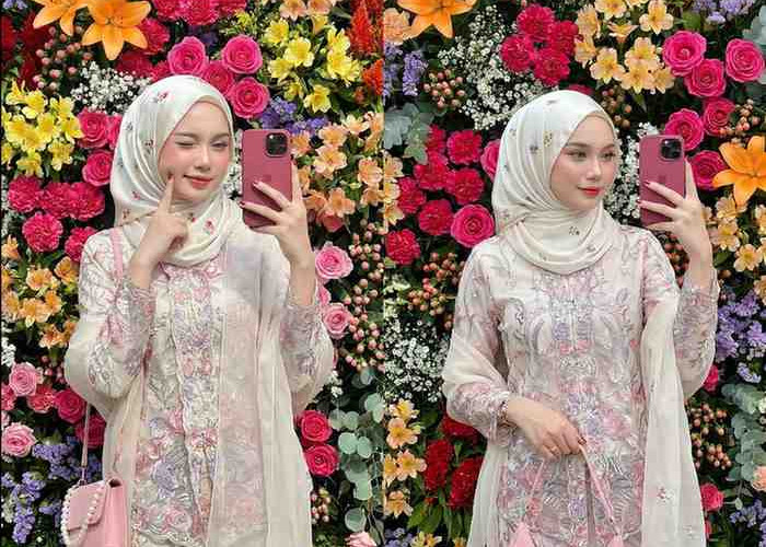 Gemini AI Hadirkan Potret Fantasi Floral yang Realistis, Perpaduan Fashion Hijab dan Nuansa Dreamy Penuh Warna