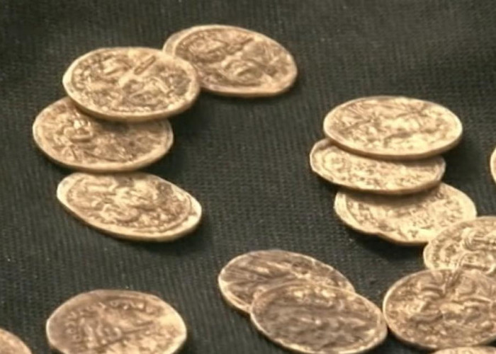 Geger Penemuan Harta Karun Koin Emas Murni Abad Ke-7 di Dalam Tembok Cagar Alam Hermon Stream