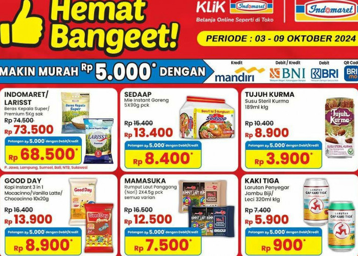 Serbu Promo Indomaret Sabtu 5 Oktober 2024, Belanja Kebutuhan Rumah Jadi Lebih Hemat