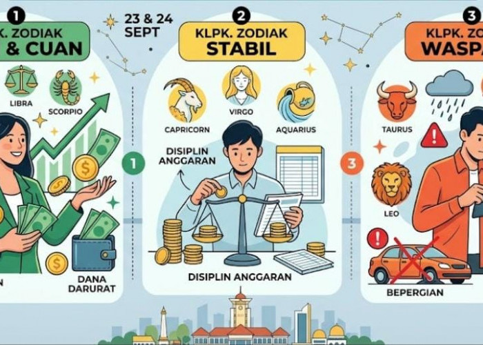 Ramalan Zodiak Keuangan 23–24 September 2026: Aries hingga Pisces Panen Cuan