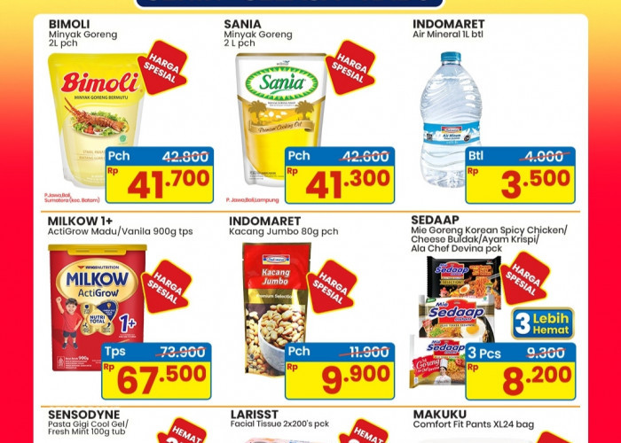 Promo SSR Indomaret 14–16 September 2026: Minyak Goreng 2L dan Susu Murah, Cek Katalognya