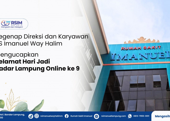 RS Imanuel Way Halim Mengucapkan Selamat Hari Jadi Radar Lampung Online ke-9