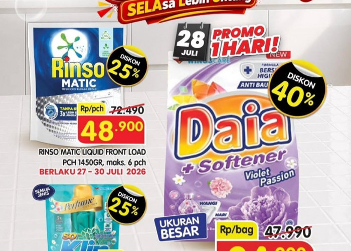 Promo SELALU Superindo Hari Ini: Borong Deterjen Murah Diskon Hingga 40 Persen