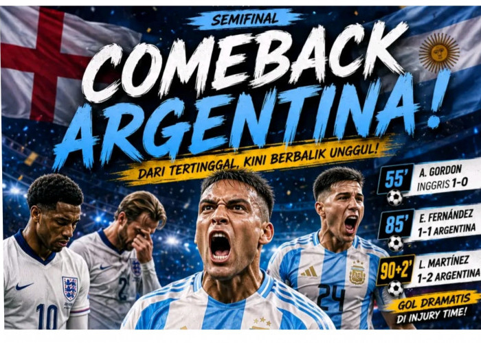 Partai Final Piala Dunia 2026, Argentina Kalahkan Inggris Lewat Skor 2-1, Kemenangan Magis di Menit Akhir