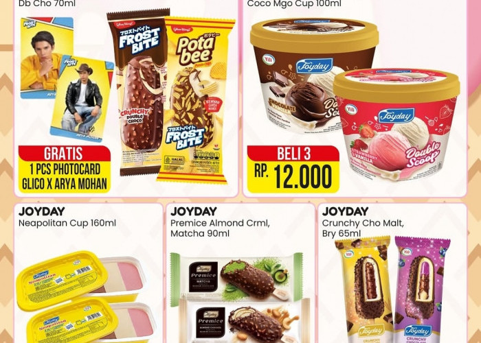 Promo Ice Cream Carnaval Alfamart Agustus 2026: Ada Beli 2 Gratis 1 dan Bonus Photocard Arya Mohan