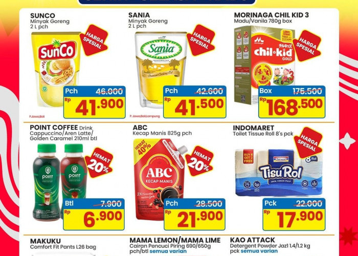 Pilihan Promo SSR Indomaret Pekan Ini: Minyak Goreng 2L Mulai Rp41.500 dan Diskon Kebutuhan Rumah Tangga