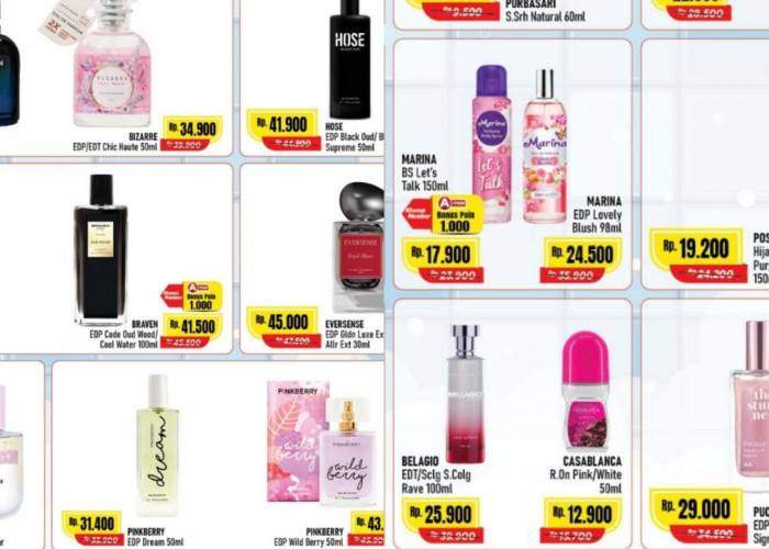 Promo Parfum Super Hemat di Alfamart, Ada Diskon Hingga 35 Persen, Ini Daftar Lengkap Produknya