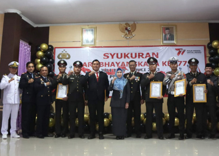 Kasat Reskrim dan 17 Personel Polres Tanggamus Lampung Raih Penghargaan di Hari Bhayangkara 