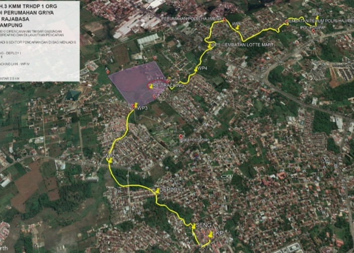 Sasar 3.5 KM dari Rajabasa Pemuka ke Perbatasan Natar Lampung Selatan, Pencarian Batita Hanyut Berlanjut