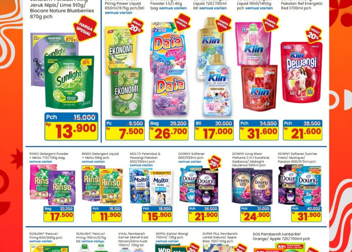 Update Promo Indomaret Hari Ini, Harga Super Hemat Sabun Cuci hingga Pembersih Lantai 