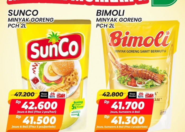 Banjir Promo Minyak Murah Tanpa Syarat di Alfamart, Harga Spesial Sunco dan Bimoli 2L 