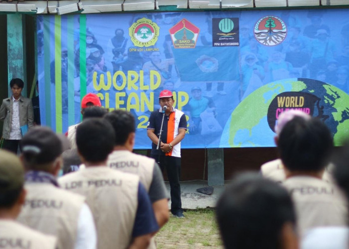 DPW LDII Lampung Peringati World Clean Up Day 2022