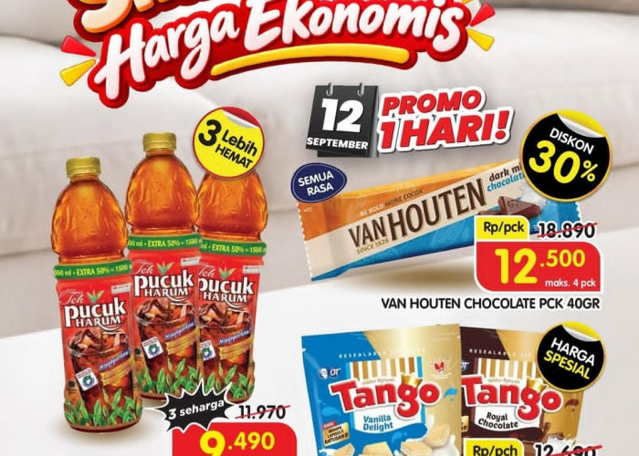 Promo Superindo Hari Ini, Diskon Cokelat Van Houten 30 Persen Hingga Paket Hemat Teh Pucuk Harum