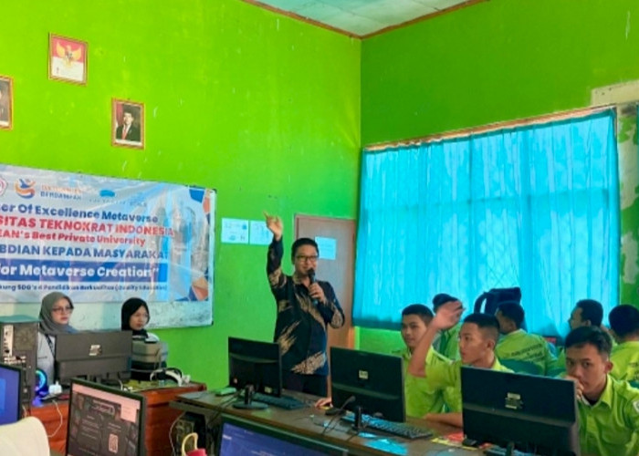 CoE Metaverse Teknokrat Pengabdian Masyarakat 'Al For Metaverse Creation' Di SMKN 3 Kotabumi 