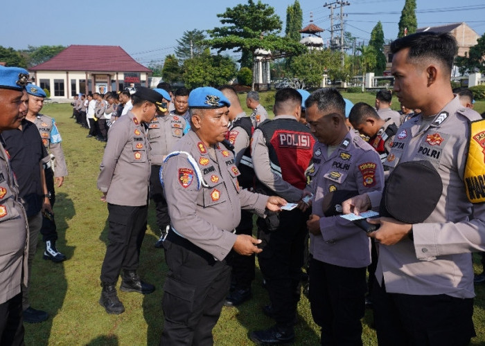 Pastikan Profesionalisme, Bidpropam Polda Lampung Sidak Disiplin Personel Polres Lampura