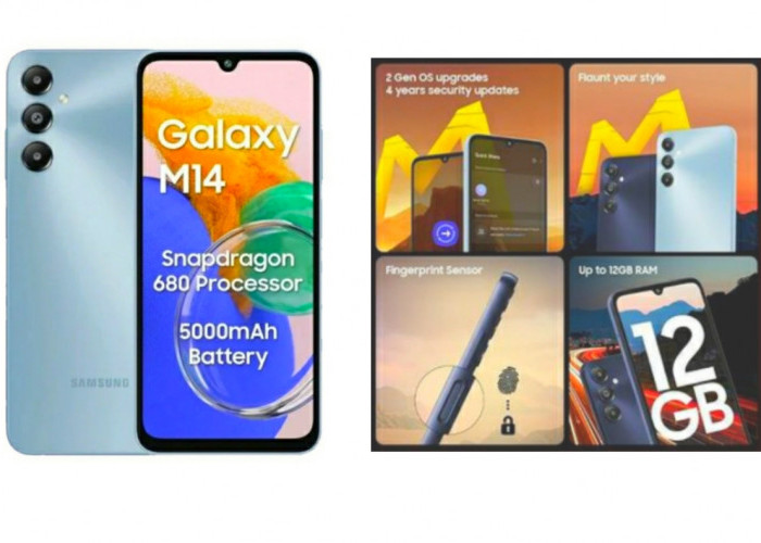 Rekomendasi HP RAM Besar Dalam Samsung Galaxy M14 2024, Cek Fitur Unggulannya