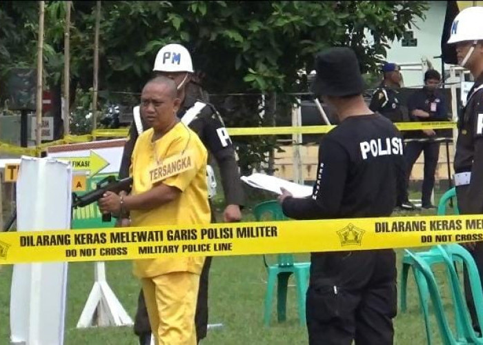 Rekontruksi Penembakan Polisi di Way Kanan Lampung, Ada Adegan yang Dihilangkan?