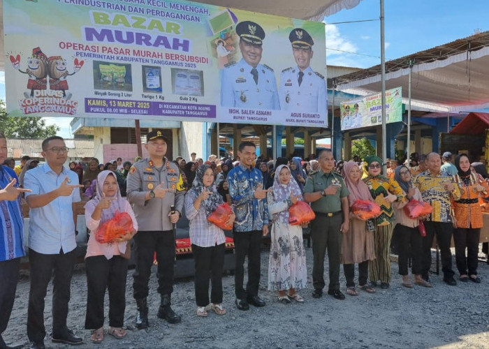 Wabup Tanggamus Buka Bazar Pasar Murah, Siapkan 7.500 Paket untuk Lima Lokasi