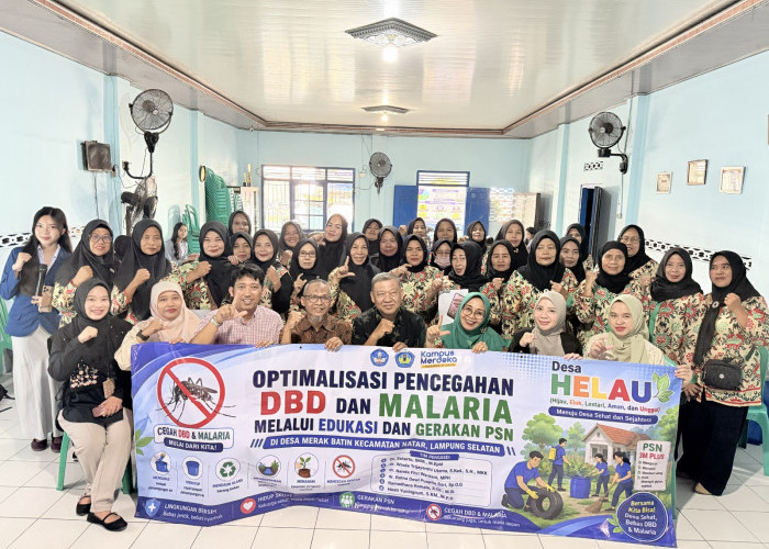 Dosen FK Unila Optimalisasi Pencegahan DBD dan Malaria Lewat Edukasi serta Gerakan PSN di Lamsel