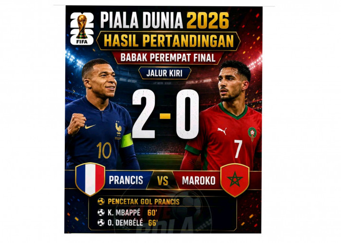 Prancis Maju Ke Semifinal Piala Dunia 2026 usai Kalahkan Maroko 2-0, Kylian Mbappe Sukses Tambahkan Rekor Gol