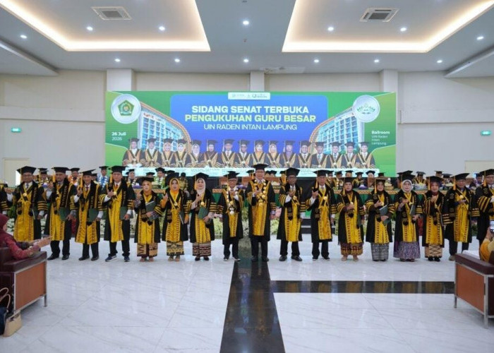 UIN Raden Intan Lampung Kukuhkan 16 Guru Besar Baru, Total Profesor Kini Capai 58 Orang