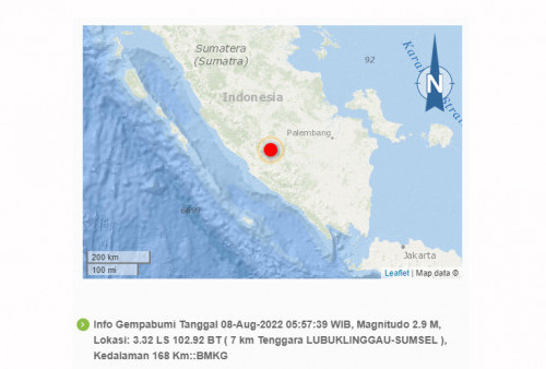 Gempa 5.0 Magnitudo di Tanggamus, Warga tak Rasakan Getaran 