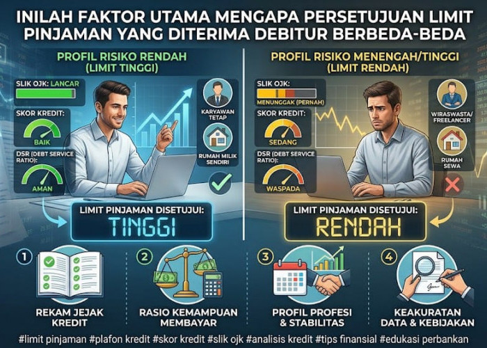 Faktor Utama Mengapa Persetujuan Limit Pinjaman yang Diterima Debitur Berbeda-beda