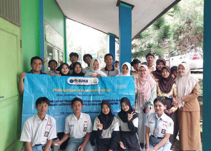 ITERA Berdayakan Siswa SMAN 6 Metro Kembangkan Budidaya Ikan Bioflok Berbasis IoT