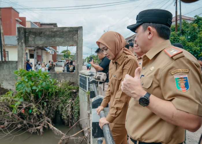 Wagub Lampung Tinjau Lokasi Banjir, Pastikan Normalisasi Sungai Berjalan Lancar