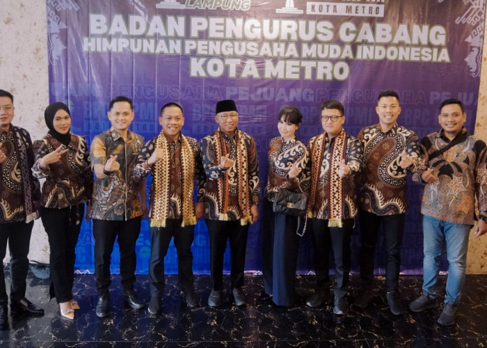 Pelantikan Hipmi Metro, Mirza Dorong Pengusaha Lokal Lampung Kuasai Nilai Tambah Komoditas Daerah